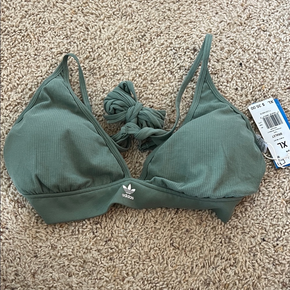 Adidas Olive Bikini Top
